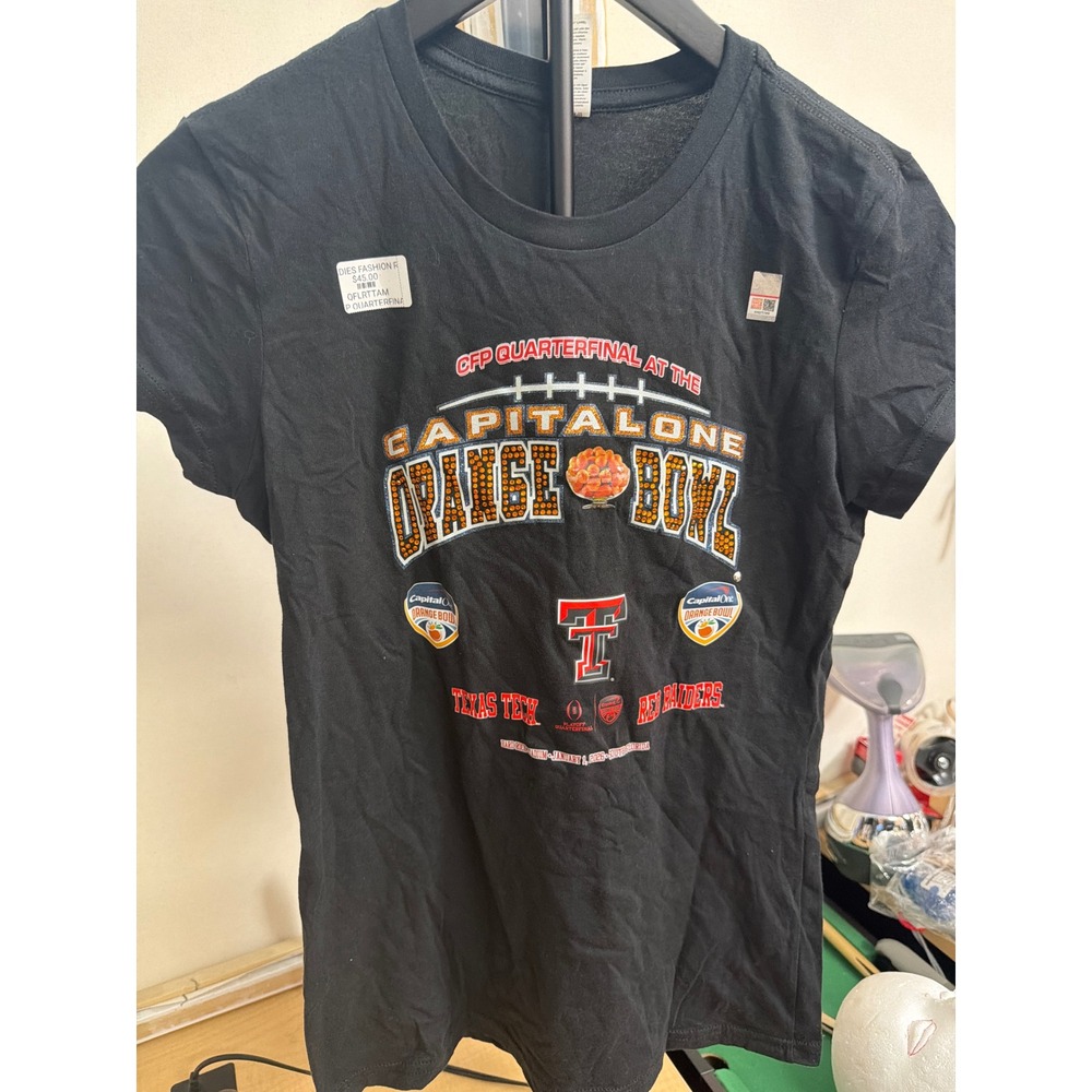 Texas Tech Red Raiders Orange Bowl CFP Quarterfinal District T-Shirt Black M